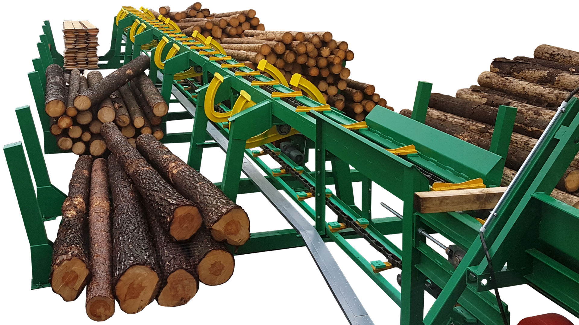 Double-sided sorting of logs